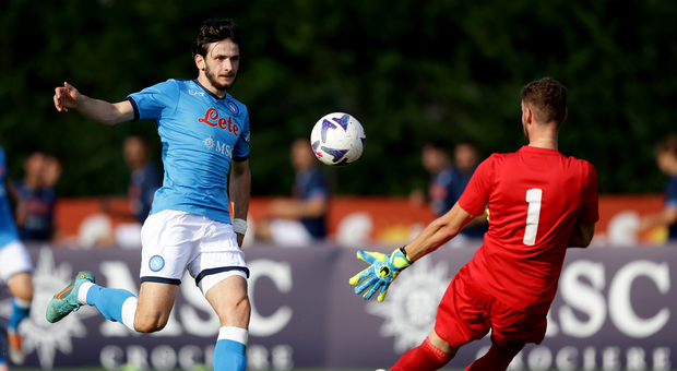 Napoli-Anaune 10-0: tutti i big in gol nella prima amichevole degli azzurri