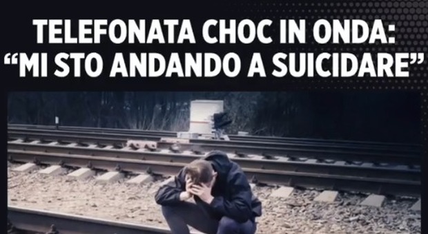 «Sto andando a suicidarmi», telefonata choc in diretta a Radio Globo: la polizia lo salva