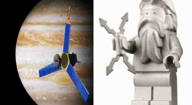 La sonda Juno e il pupazzetto Lego di Giove