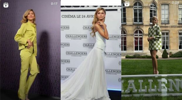 Zendaya, i look sul red carpet di Parigi per il film di Guadagnino: tre abiti sfoggiati in un solo giorno (tutti di Vuitton)