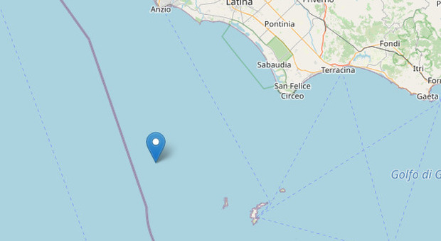 Terremoto, scossa vicino a Ponza