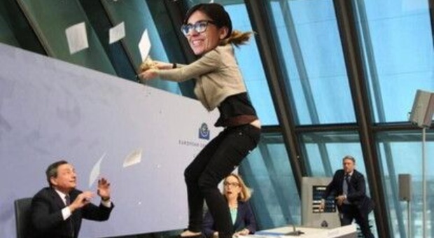 Fabiana Dadone come la contestatrice di Draghi: il fotomontaggio del compagno della ministra