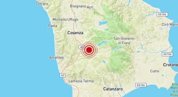 Terremoto a Cosenza alle 18.32. "Paura tra la gente, molti in strada"