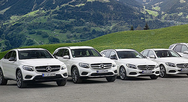 Alcuni modelli della gamma Mercedes