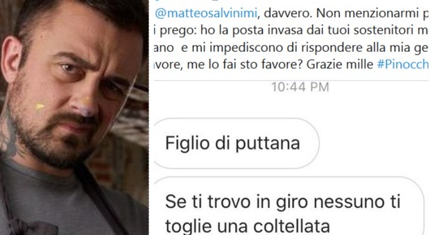 «Chef Rubio spero ti venga un cancro», il cuoco insultato attacca Salvini: «Stufo dei i tuoi sostenitori idioti»