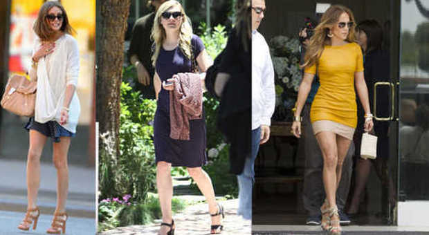 Olivia Palermo, Kirsten Dunst e Jennifer Lopez con i Chunky Heels
