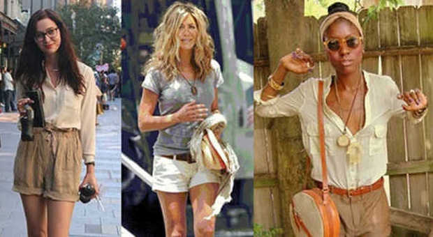 Jennifer Aniston ama la moda safari (fashionangel.glamour.it)