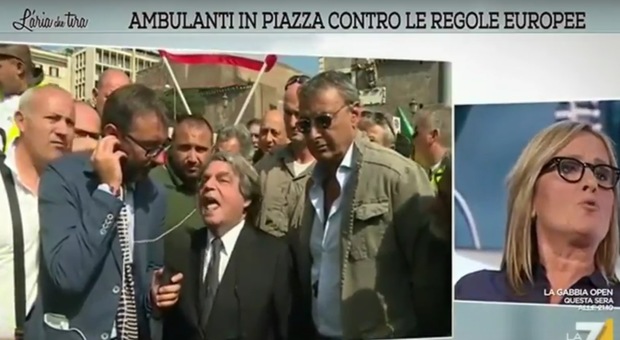 Lite in diretta tv tra Brunetta e la Meli: "La querelo, mi ha dato del 'buffone'"