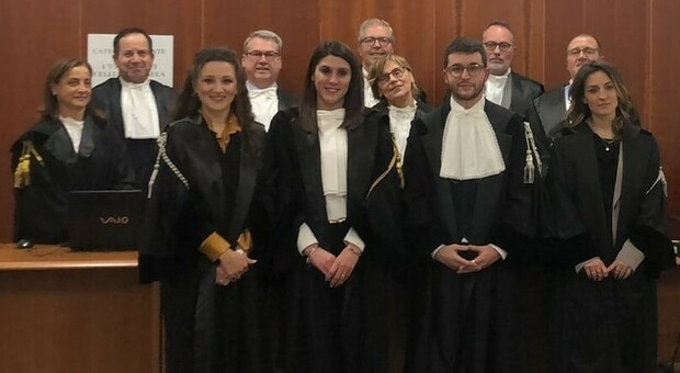 A Rieti giurano in tribunale quattro nuovi avvocati, ottimismo all'Ordine dopo le cancellazioni del 2022