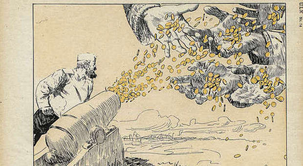 La Grande Guerra attraverso le vignette dell'epoca: alla Camera la mostra "A colpi di matita"
