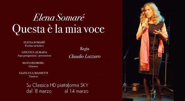 Festa della Donna: in onda su Sky il concerto romano di Elena Somarè, fischiatrice professionista