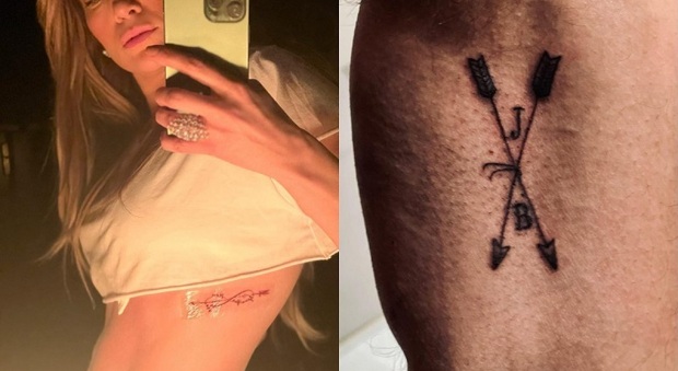 Jennifer Lopez e Ben Affleck, due tatuaggi d'amore nel giorno di San Valentino