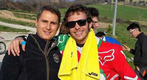Valentino Rossi con Federico Talè