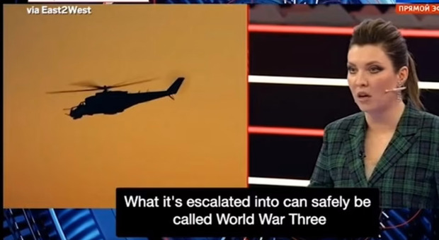 La tv russa: «La terza guerra mondiale è già cominciata». Poi l'appello a Putin