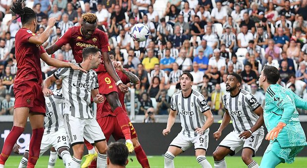 Juventus-Roma 1-1: Abraham risponde a Vlahovic
