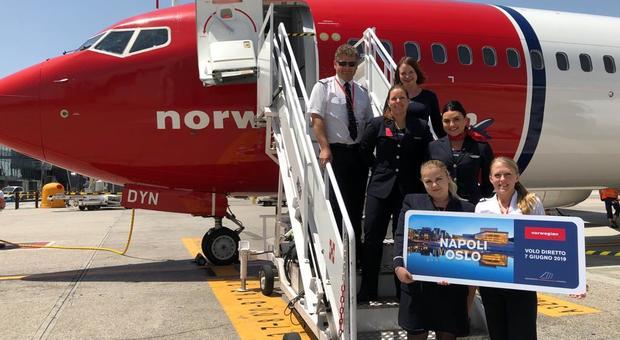 Napoli vola intorno al mondo, decolla il primo aereo per Oslo
