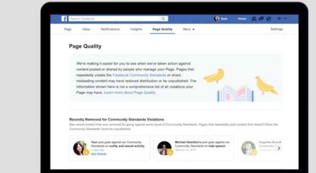 Facebook, più controlli contro haters e pornografia con la sezione "Page Quality"