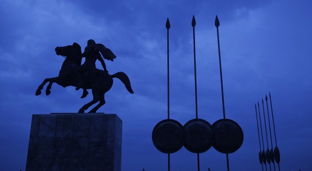 Il monumento ad Alessandro Magno a Salonicco in Grecia