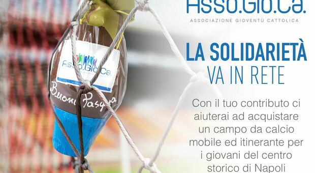 «La solidarietà va in rete», un campetto di calcio mobile per i ragazzi del centro storico