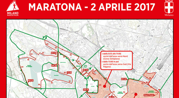 Domenica la Milano Marathon, ecco tutte le deviazioni e le chiusure di strade