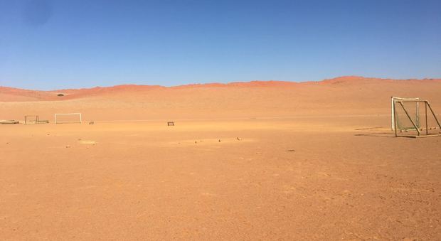 Un match nel deserto: ecco il campo da calcio in Namibia
