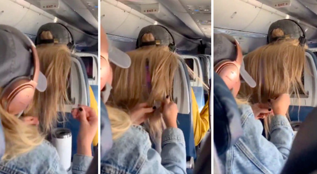 Vendetta assurda in aereo: «Donna rovina i lunghi capelli di una ragazza con caramelle, gomme e lecca lecca»