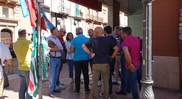 La protesta di ieri mattina a Taranto