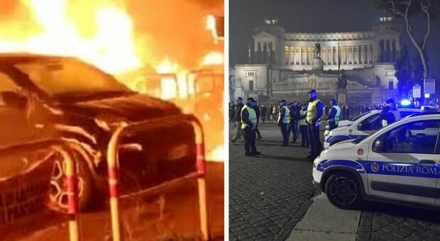 Roma, 59 auto in fiamme a causa dei botti di Capodanno. Sequestrati 390 kg di fuochi illegali