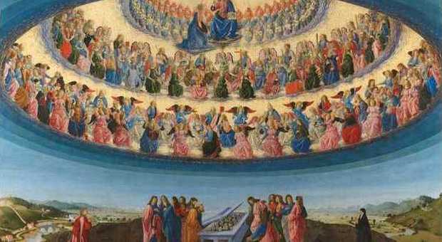 Francesco Botticini The Assumption of the Virgin Probably about 1475-6 Tempera on wood 228.6 x 377.2 cm © The National Gallery, London