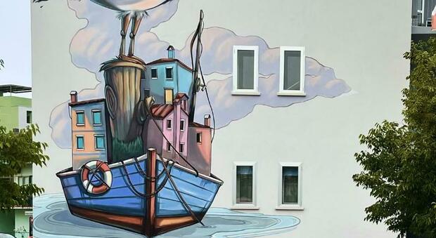L'uomo del mare, Biennale Street Art, Caorle