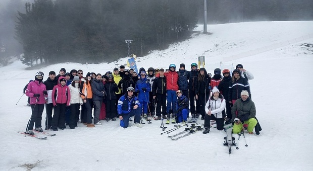 Lo Jucci sulla neve di Andalo, coinvolte le classi quarte del liceo scientifico sportivo