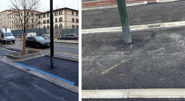 Firenze, un palo della luce in mezzo ad un parcheggio: la foto diventa virale. E il Comune chiede spiegazioni
