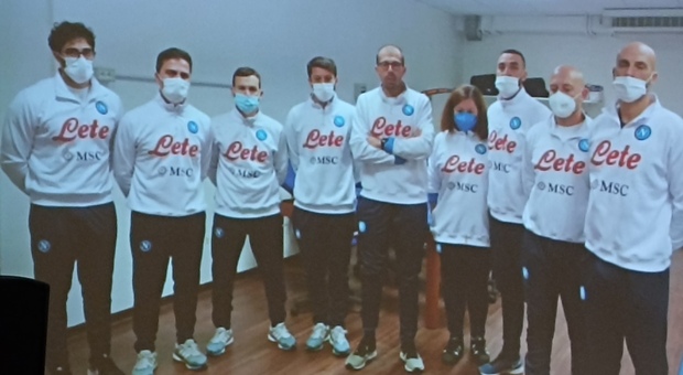 Lo staff medico del Napoli al convegno dell'odontostomatologia dello sport