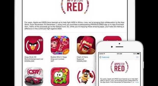 Scaricare app e combattere l'Aids: Apple lancia la campagna (RED)