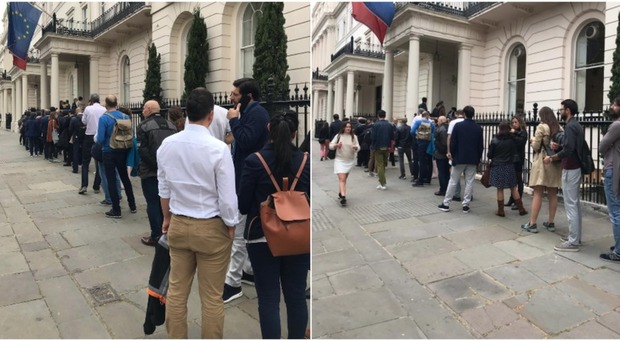 Elezioni europee, italiani oggi al voto a Londra: fila di fronte al consolato e lunghe attese