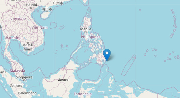 Terremoto nelle Filippine, scossa fortissima di magnitudo 7.2. Scatta l'allerta tsunami