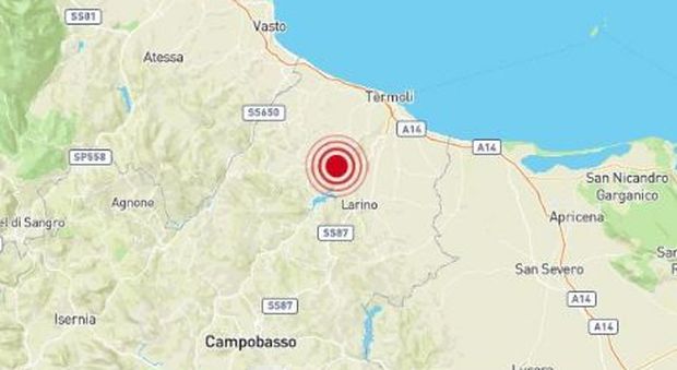Terremoto, nuova scossa in Molise: paura da Campobasso a Termoli