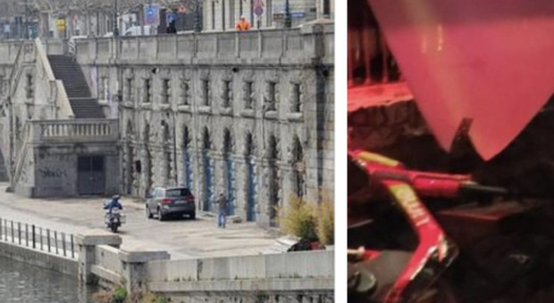 Torino, un'altra bicicletta lanciata ai Murazzi: distrutto il dehors di un locale