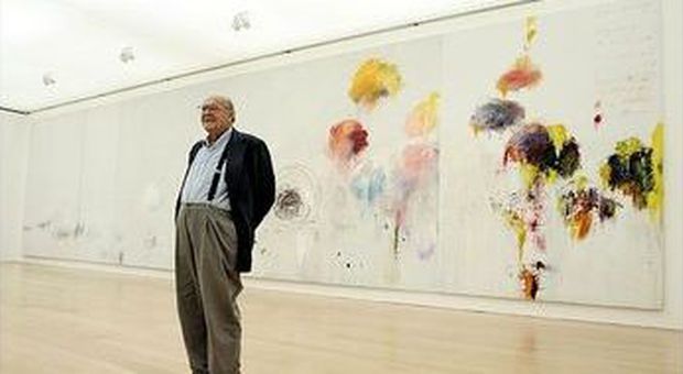 Cy Twombly nel 2005 a Houston