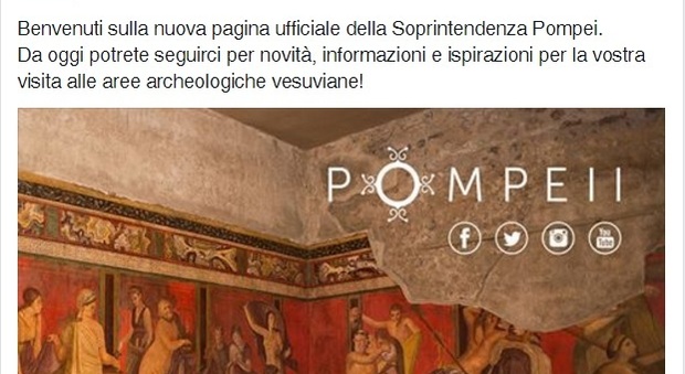 La Pompei archeologica occupa i social: Facebook, Twitter e Instagram