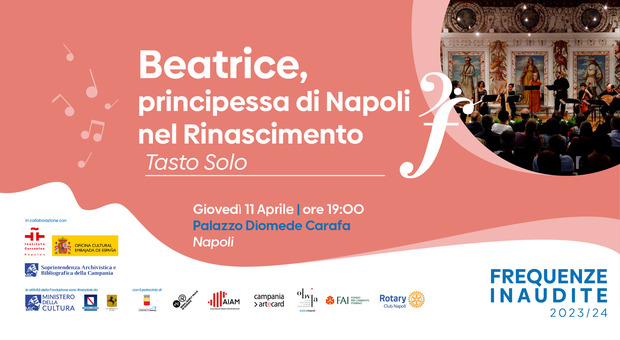 Locandina del concerto «Beatrice, principessa di Napoli nel Rinascimento»
