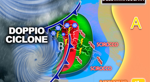 Meteo, le previsioni: maltempo su tutta Italia e peggioramento in serata. Altra neve in arrivo