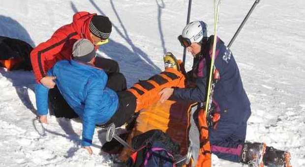 Scontro frontale sulla pista da sci a Bormio: milanese grave all'ospedale