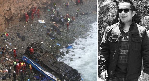 Perù, l'unico sopravvissuto dell'incidente al bus: «Mi sono lanciato dal finestrino»