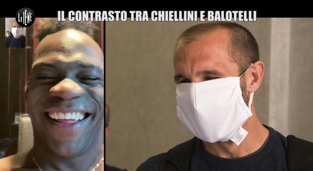 Le Iene, pace fatta tra Mario Balotelli e Giorgio Chiellini: «mi hai pugnalato alle spalle, ti voglio comunque bene»