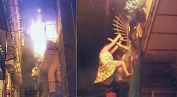 Napoli, fuoco in appartamento del centro storico: donna muore lanciandosi dal terzo piano