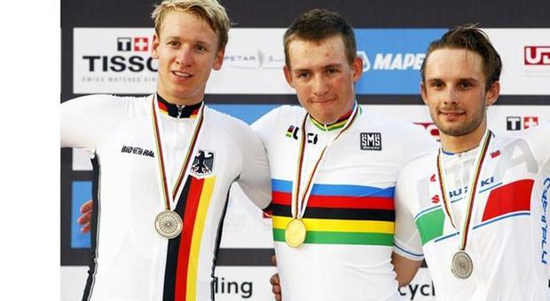 Mondiali ciclismo Doha, Mareczko regala all'Italia il bronzo nella prova under23. Oro alla Norvegia.