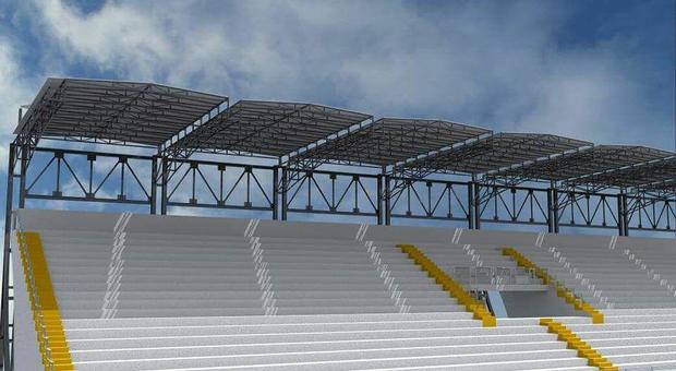Copertura dello stadio Marcello Torre: finanziamento in stand-by