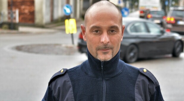 il vigile urbano Massimo Callegari