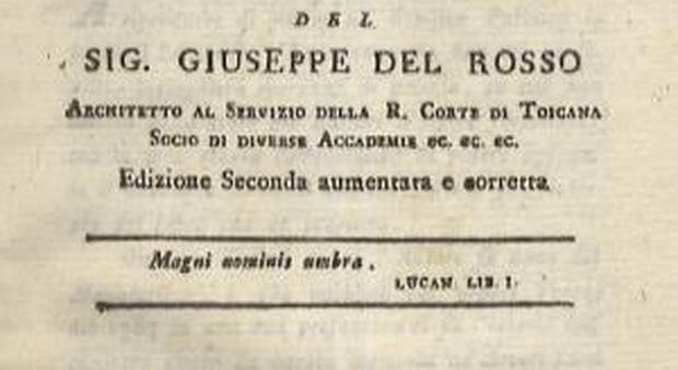 16 maggio 1760 Nasce a Roma l'architetto Giuseppe Del Rosso